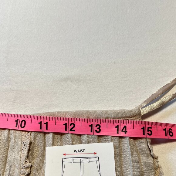 Flair Handmade Maxi Skirt – Size L, Cotton Blend with Lace & Wrinkle Effect - Picture 8 of 9